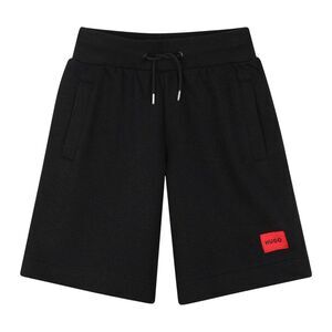Hugo Childrens/Kids Fleece Logo Sweat Shorts / Black